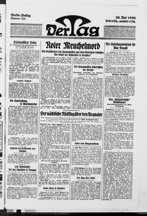Der Tag vom 30.05.1930