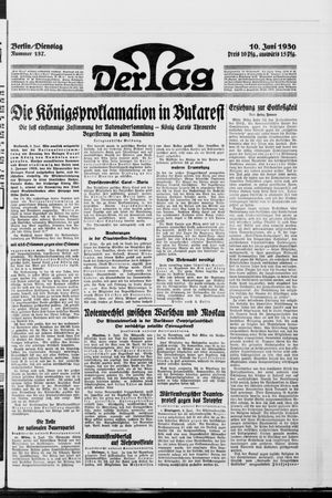 Der Tag vom 10.06.1930