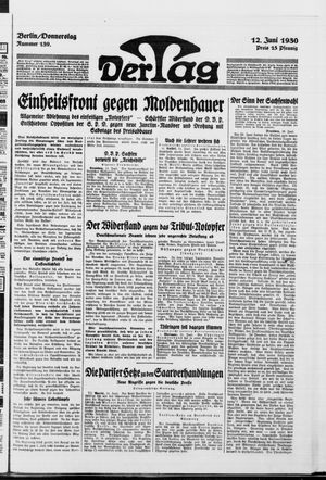 Der Tag vom 12.06.1930