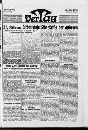Der Tag vom 13.06.1930