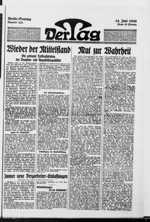 Der Tag vom 15.06.1930