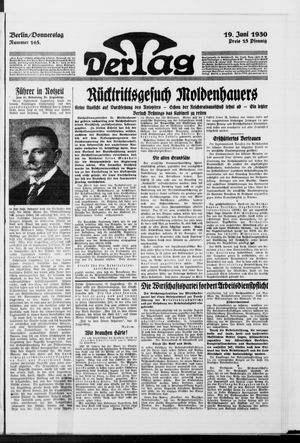 Der Tag vom 19.06.1930
