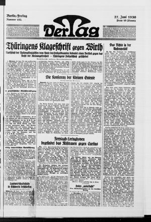 Der Tag vom 27.06.1930