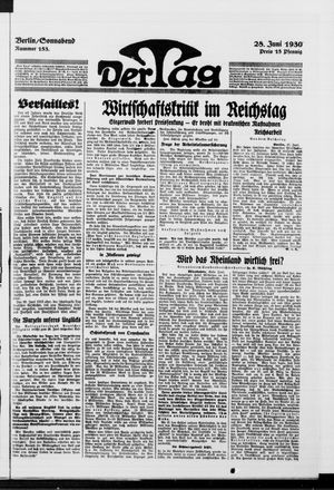 Der Tag vom 28.06.1930