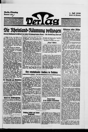 Der Tag vom 01.07.1930