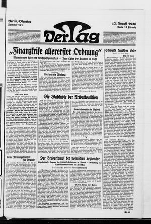 Der Tag vom 12.08.1930