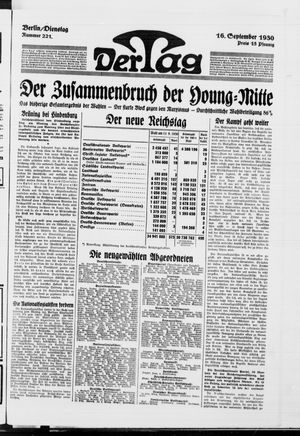 Der Tag vom 16.09.1930
