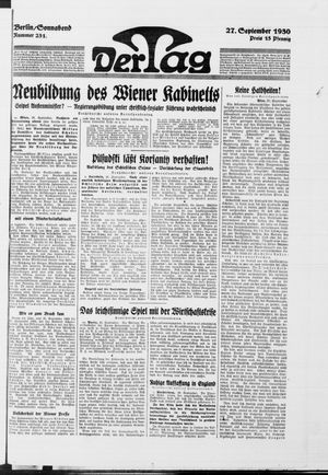 Der Tag vom 27.09.1930