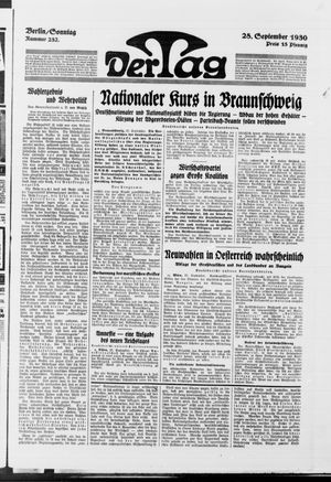 Der Tag vom 28.09.1930