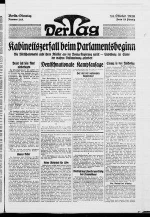 Der Tag vom 14.10.1930