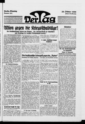 Der Tag vom 28.10.1930