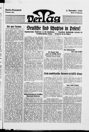 Der Tag vom 08.11.1930