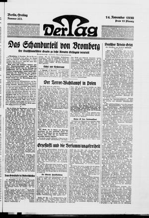 Der Tag vom 14.11.1930