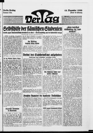 Der Tag vom 19.12.1930