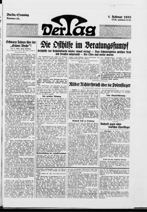 Der Tag on Feb 1, 1931