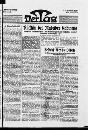 Der Tag on Feb 15, 1931