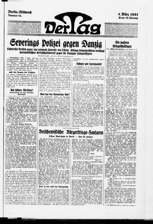 Der Tag vom 04.03.1931