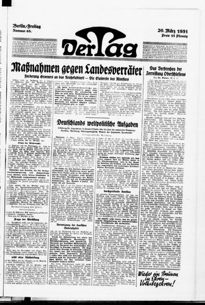 Der Tag vom 20.03.1931