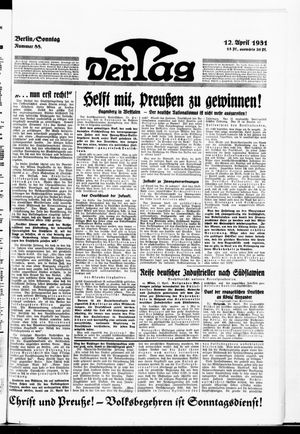 Der Tag vom 12.04.1931