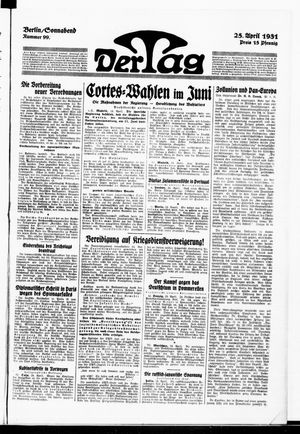 Der Tag vom 25.04.1931