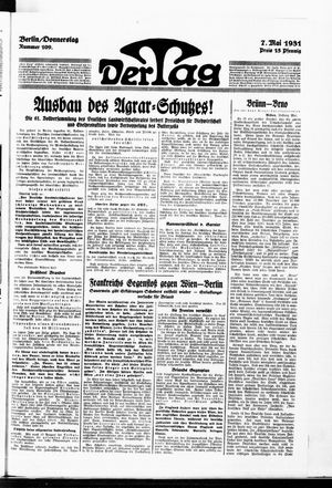 Der Tag vom 07.05.1931
