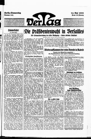 Der Tag on May 14, 1931