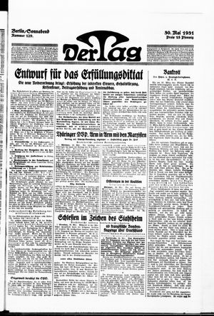 Der Tag vom 30.05.1931