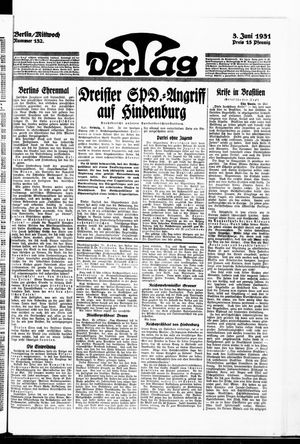 Der Tag on Jun 3, 1931