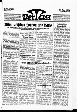 Der Tag vom 19.06.1931