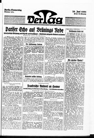 Der Tag on Jun 25, 1931
