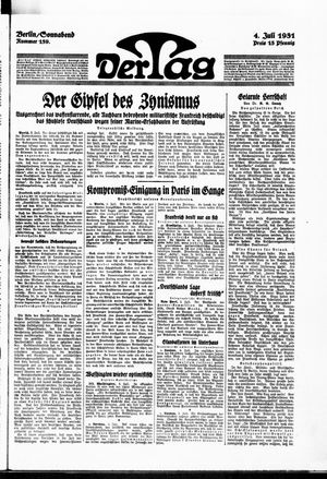 Der Tag vom 04.07.1931