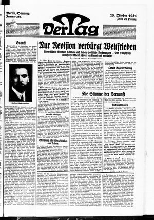 Der Tag vom 25.10.1931