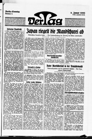 Der Tag on Jan 3, 1932