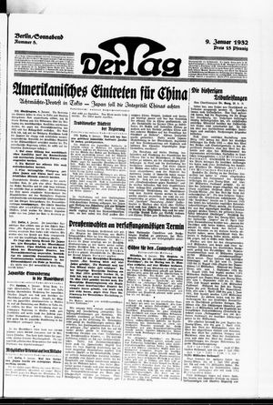 Der Tag vom 09.01.1932