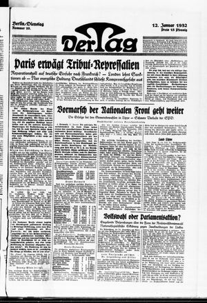Der Tag vom 12.01.1932