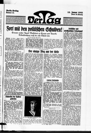 Der Tag vom 15.01.1932