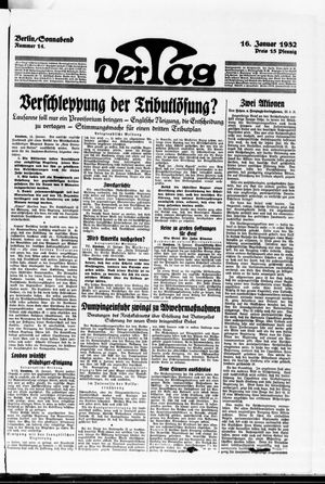 Der Tag on Jan 16, 1932