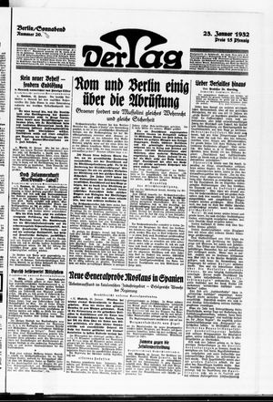Der Tag on Jan 23, 1932