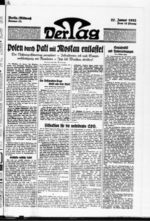 Der Tag on Jan 27, 1932