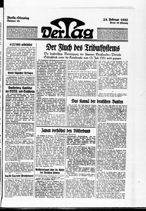 Der Tag vom 23.02.1932