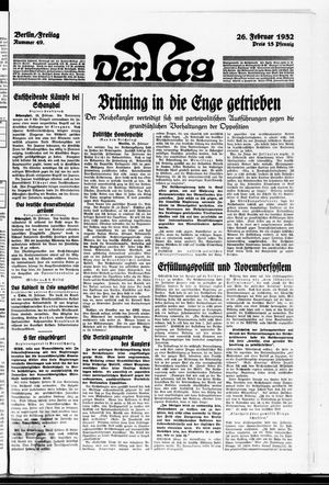 Der Tag vom 26.02.1932