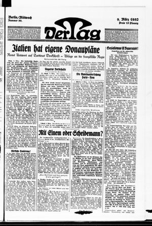 Der Tag vom 09.03.1932