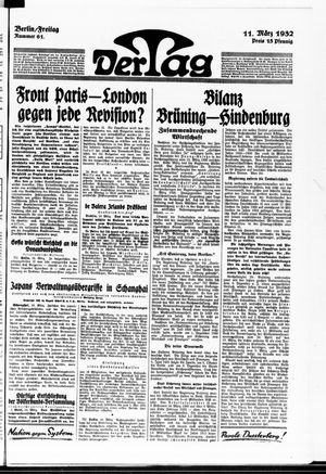 Der Tag vom 11.03.1932