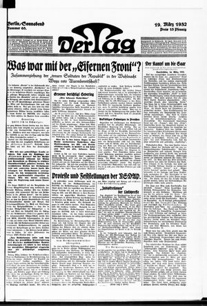 Der Tag vom 19.03.1932