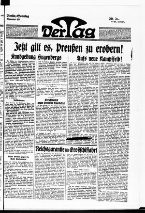 Der Tag vom 20.03.1932