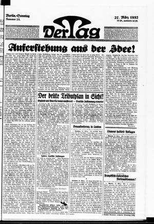 Der Tag vom 27.03.1932