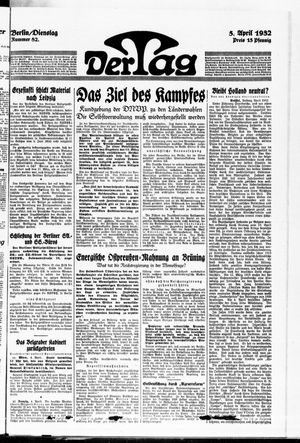 Der Tag vom 05.04.1932