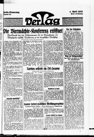 Der Tag vom 07.04.1932