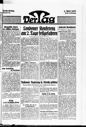 Der Tag vom 08.04.1932