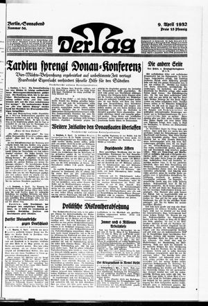 Der Tag vom 09.04.1932